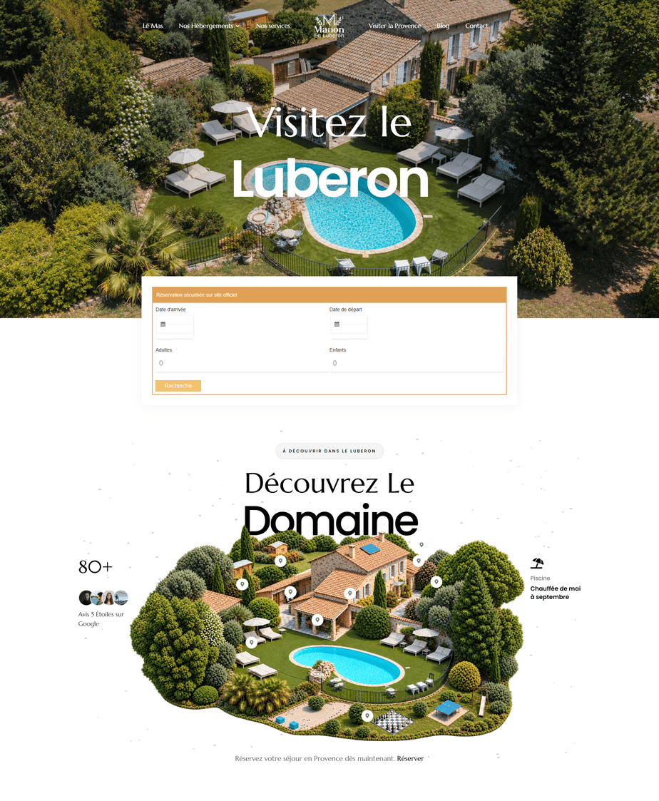 Page web client